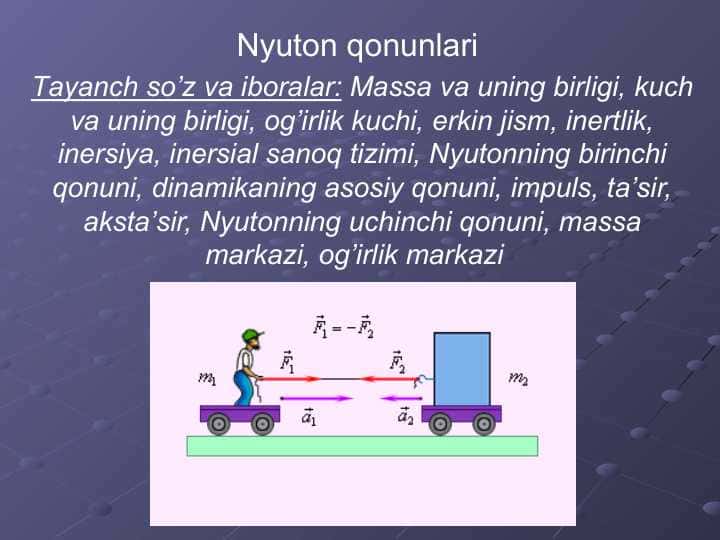 Nyuton qonunlari