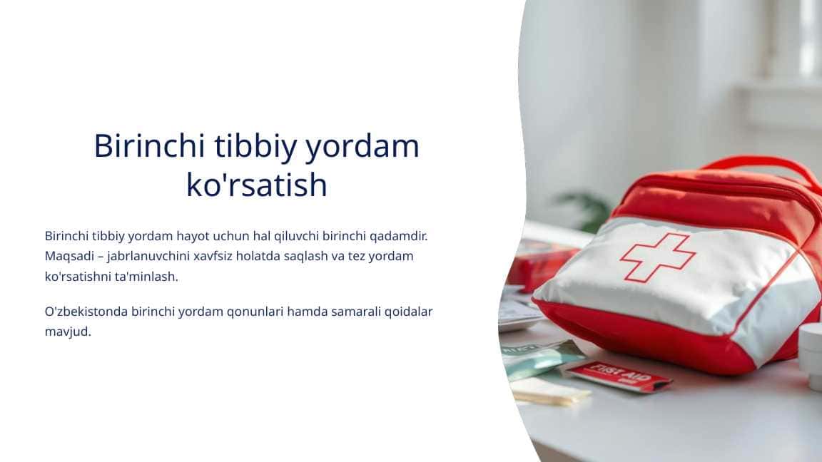 Birinchi tibbiy yordam ko'rsatish