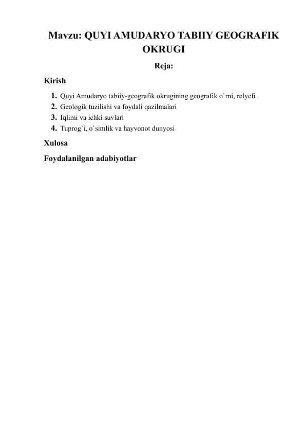 quyi amudaryo tabiiy geografik okrugi