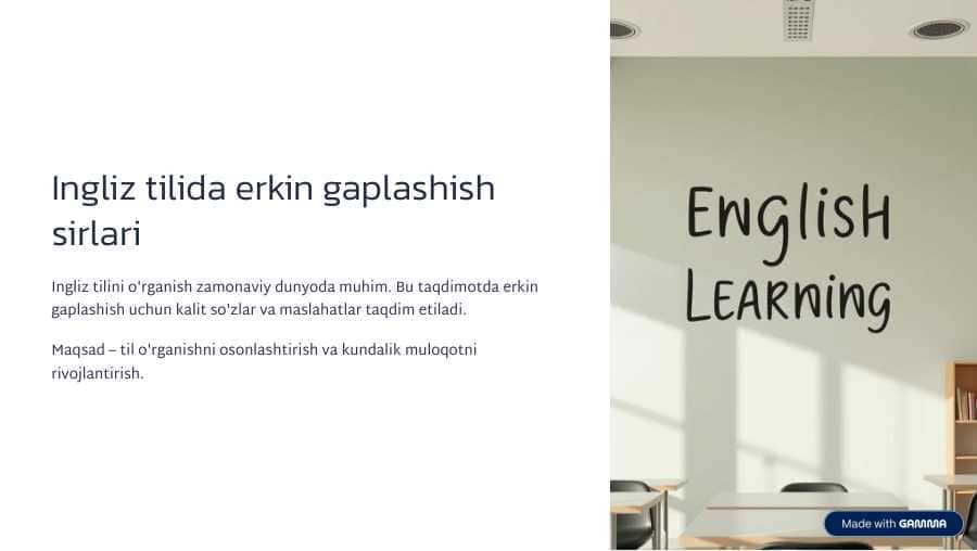 Ingiliz tilida erking gapirish qoidalari!!!