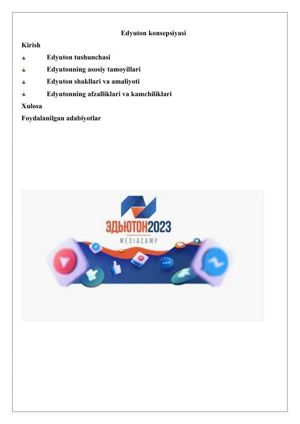 Edyuton konsepsiyasi 25