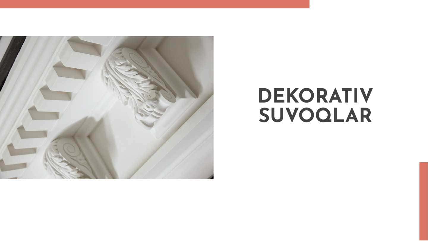 Dekorativ Suvoqlar