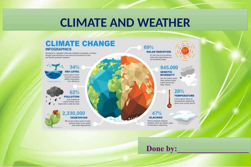 CLIMATE AND WEATHER