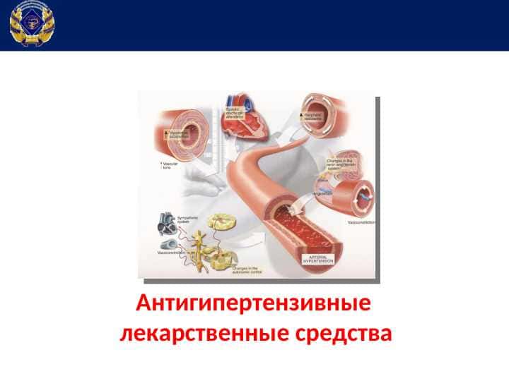 Антигипертензивные лекарственные средства