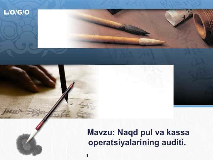 Naqd pul va kassa operatsiyalarining auditi