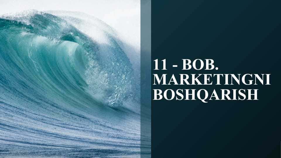 Marketingni boshqarish