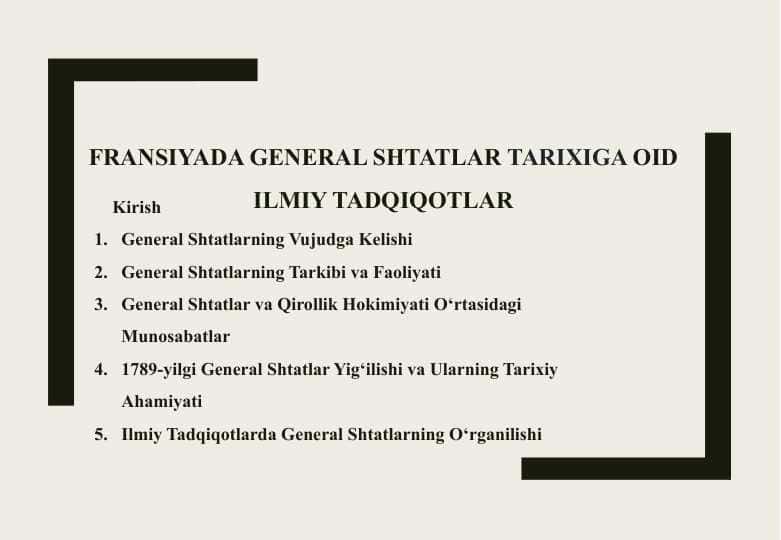 Fransiyada general shtatlar tarixiga oid ilmiy tadqiqotlar 25