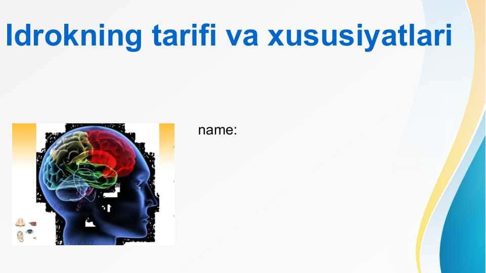 Idrokning tarifi va xususiyatlari