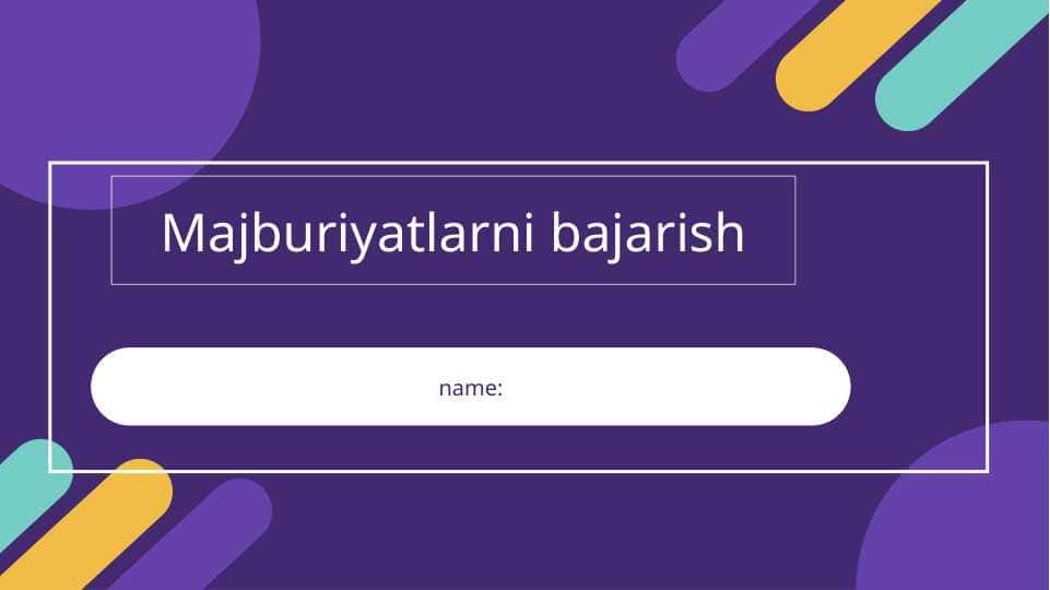 Majburiyatlarni bajarish