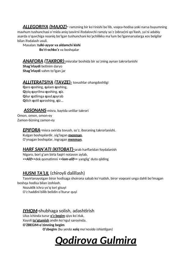 She’riy san’atlar