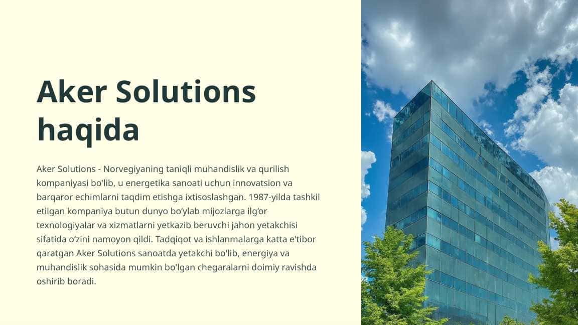 Aker Solutions haqida