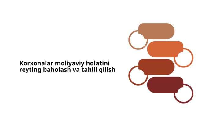Korxonalar moliyaviy holatini reyting baholash va tahlil qilish