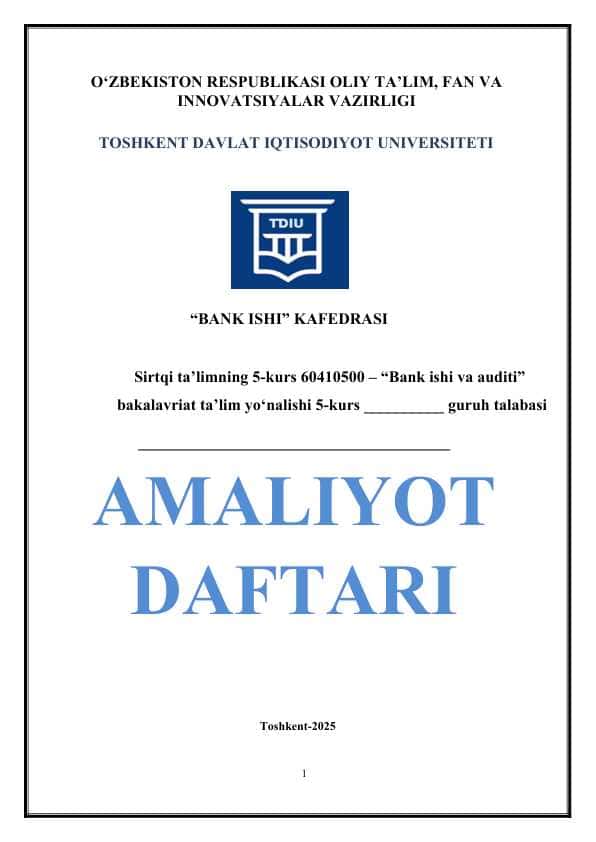 Ipak yo'li banki amaliyot hujjati