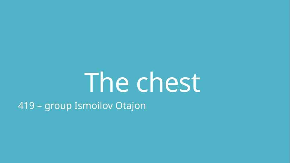 The chest