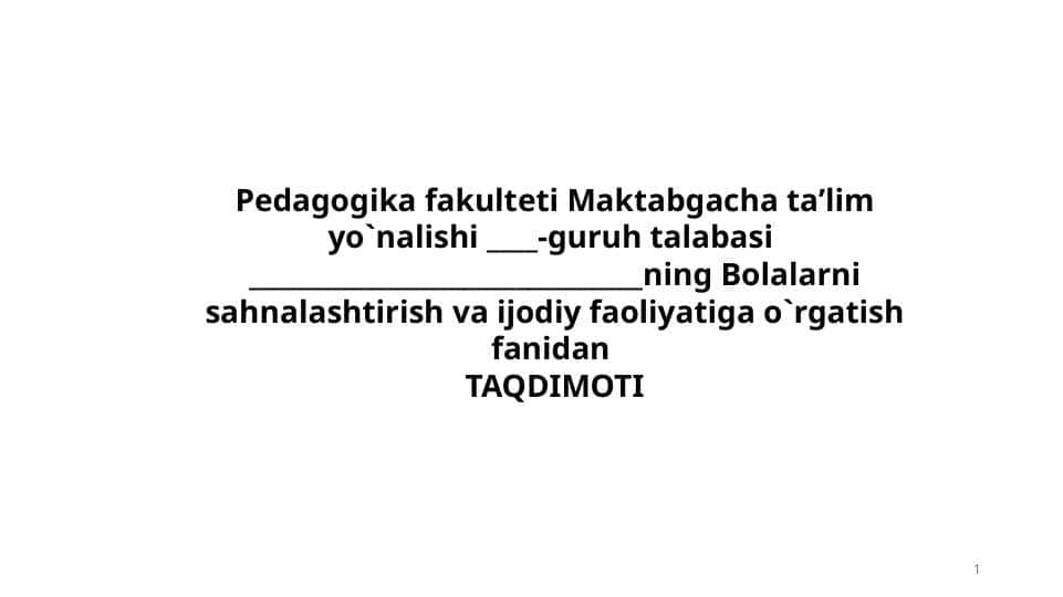 Applikatsiya haqida umumiy tushuncha