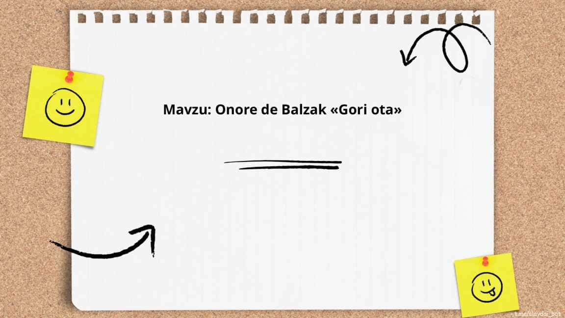 Onor De Balzak: Gori Ota