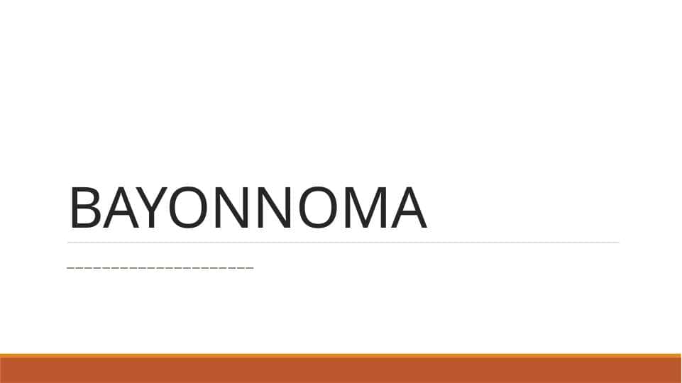 BAYONNOMA