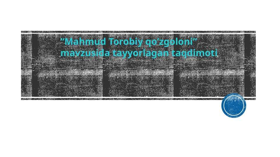Mahmud Torobiy qo’zgoloni
