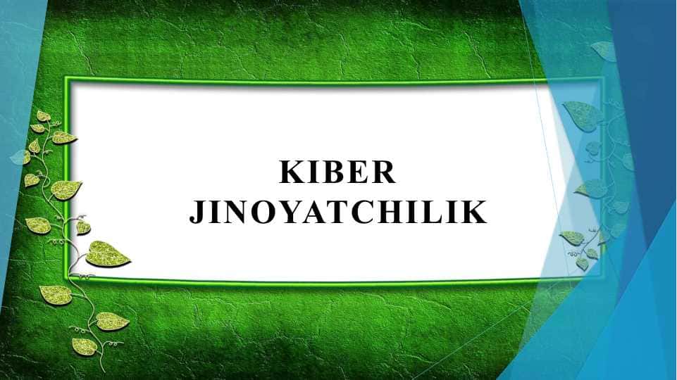 Kiber jinoyatchilik
