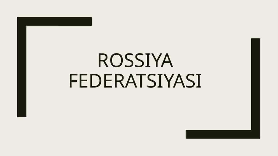Rossiya davlati