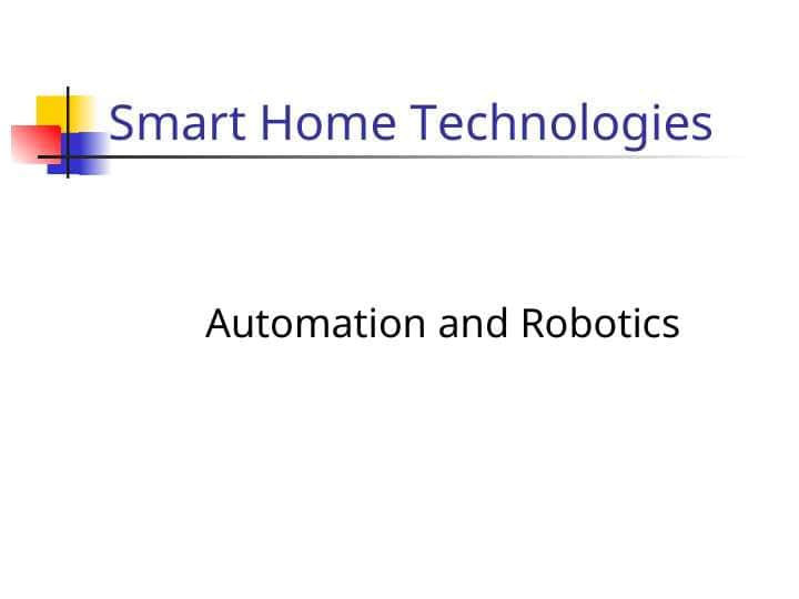 Automation and Robotics