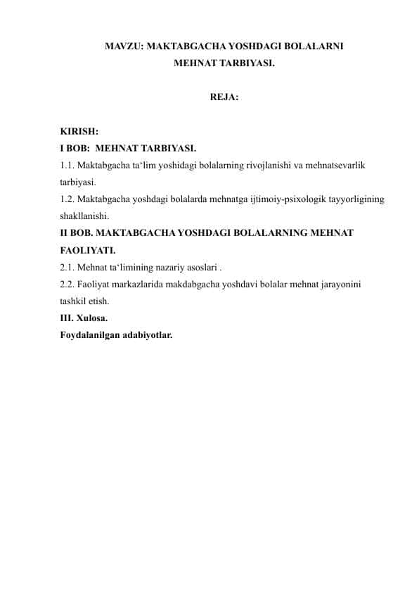 MAKTABGACHA YOSHDAGI BOLALARNI MEHNAT TARBIYASI.docx