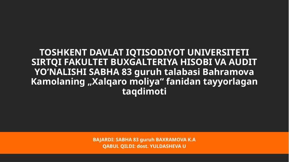 Shanxay hamkorlik tashkiloti haqida