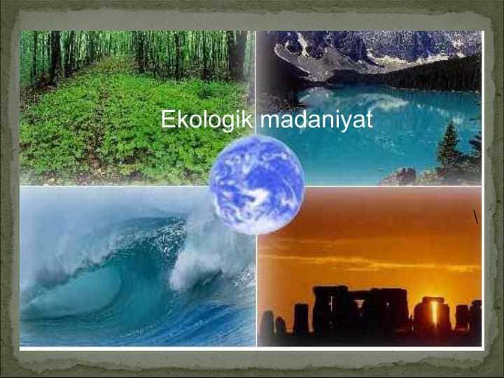 Ekologik madaniyat