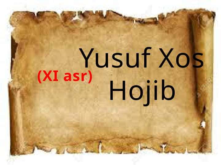 Yusuf Xos Hojib