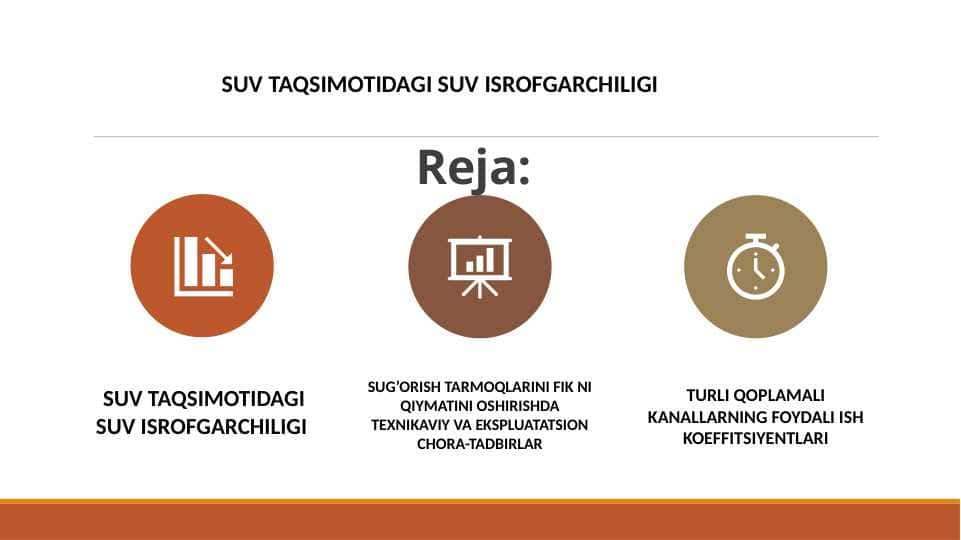 Suv taqsimotidagi suv isrofgarchiligi
