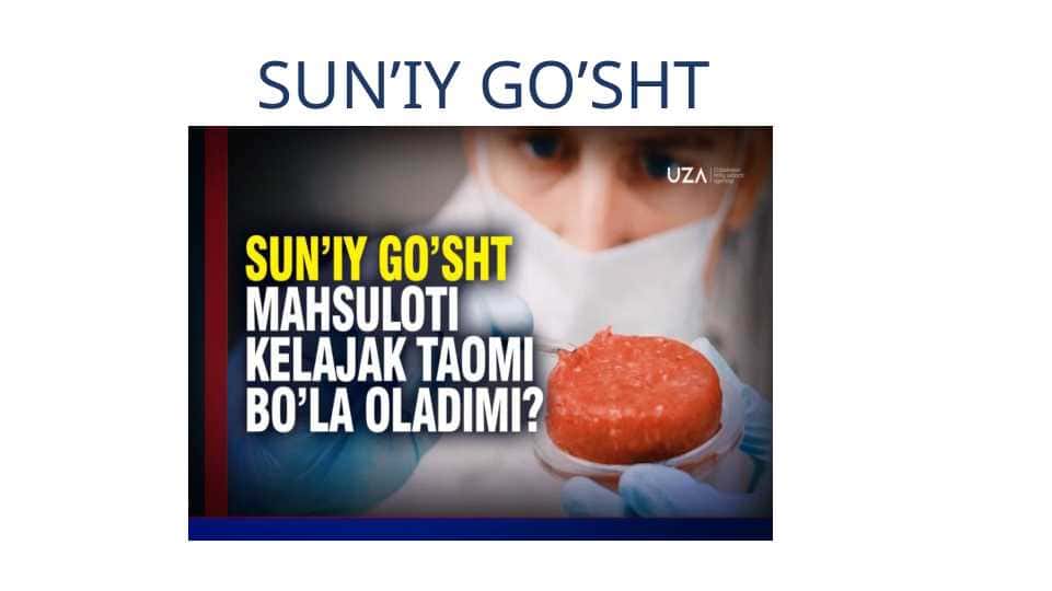 suniy go'sht