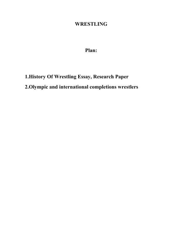 WRESTLING