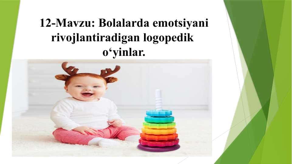Bolalarda emotsiyani rivojlantiradigan logopedik o‘yinlar.
