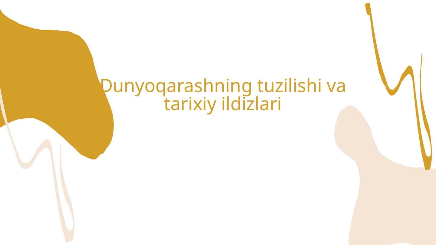 Dunyoqarashning tuzilishi va tarixiy ildizlari