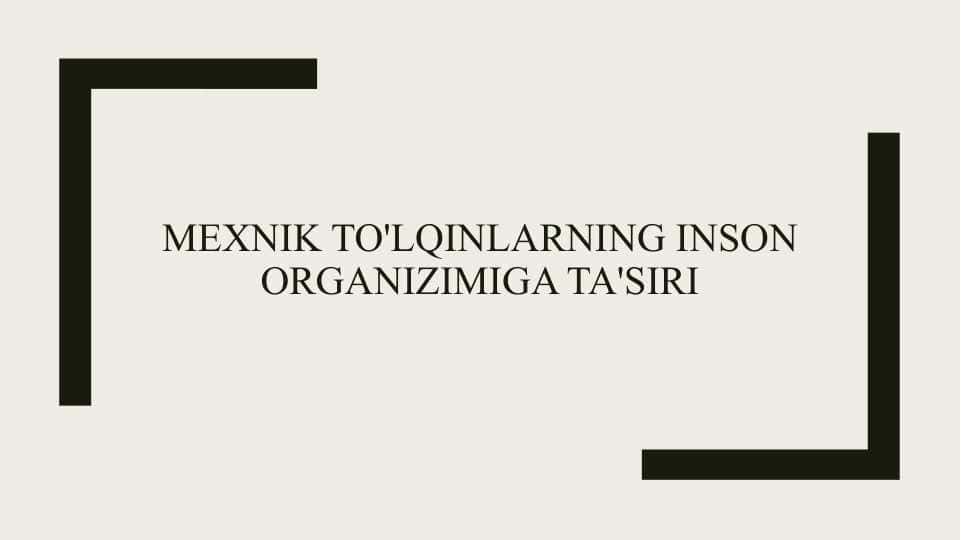 Mexnik to'lqinlarning inson organizimiga ta'siri