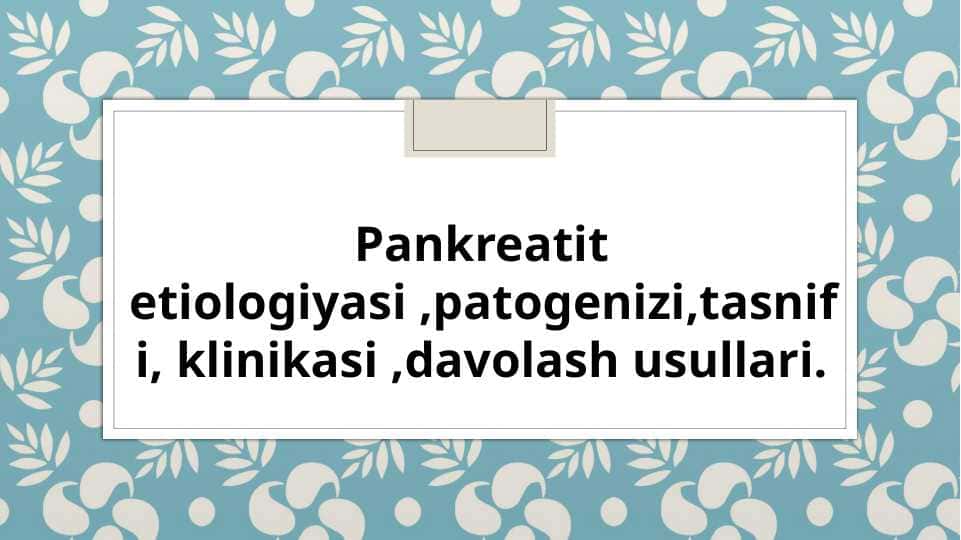 PANKREATIT