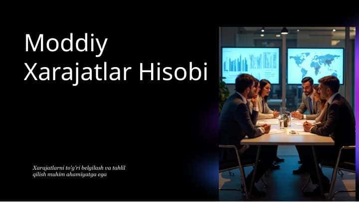 Moddiy Xarajatlar Hisobi