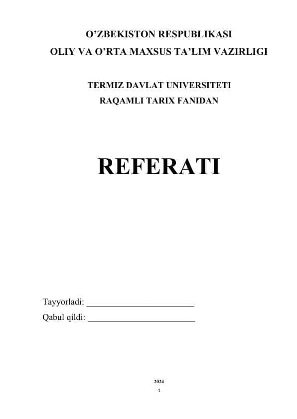Internet va uning tarixchi uchun imkoniyatlari