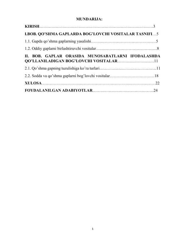 Qo'shma gaplar