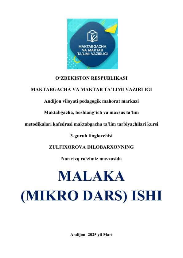 Non rizq ro'zimiz
