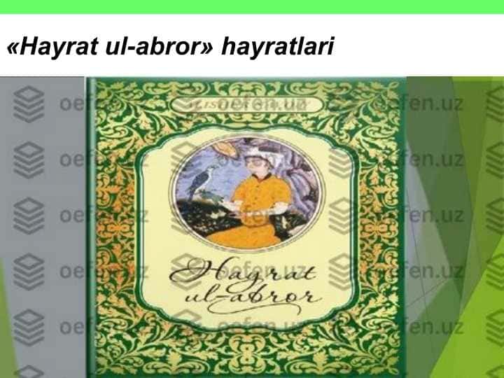 «Hayrat ul-abror» hayratlari