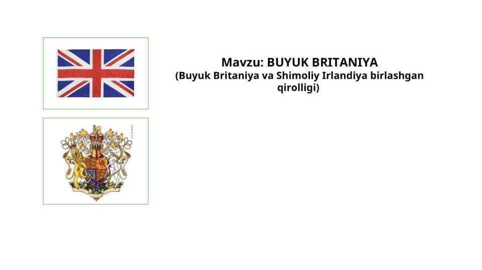 BUYUK BRITANIYA Slayd ishi