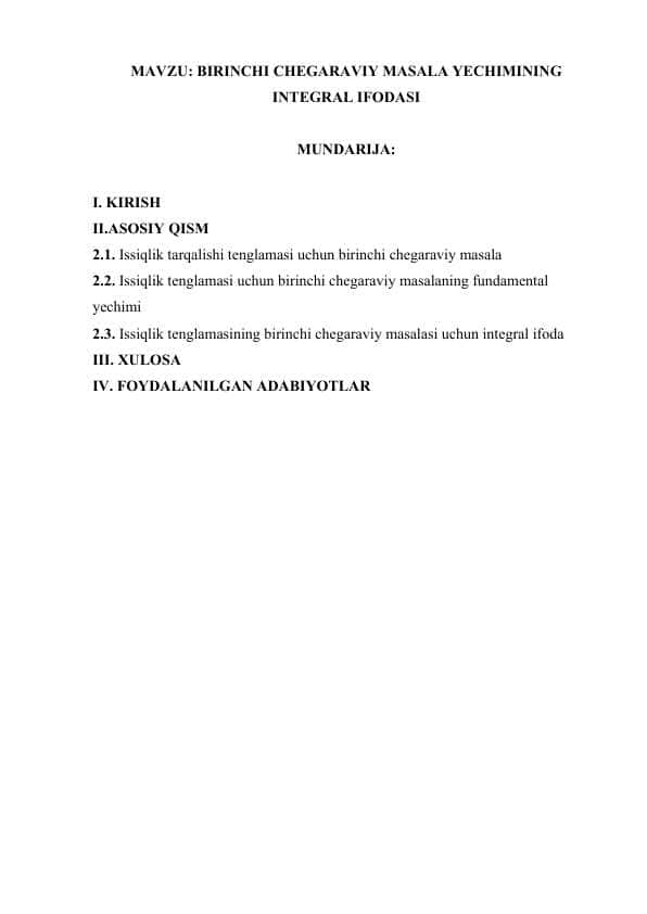 BIRINCHI CHEGARAVIY MASALA YECHIMINING INTEGRAL IFODASI.docx