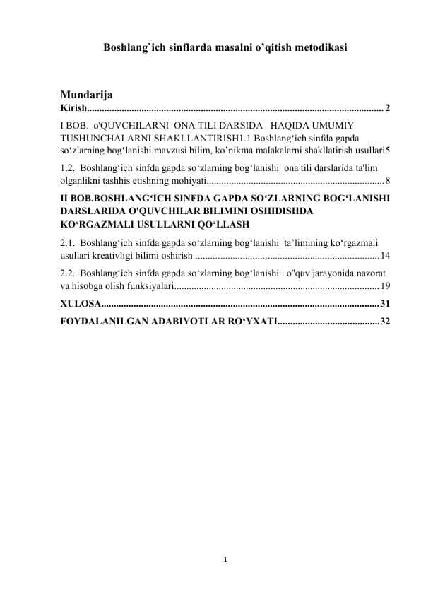 Boshlang`ich sinflarda masalni o’qitish metodikasi K.docx