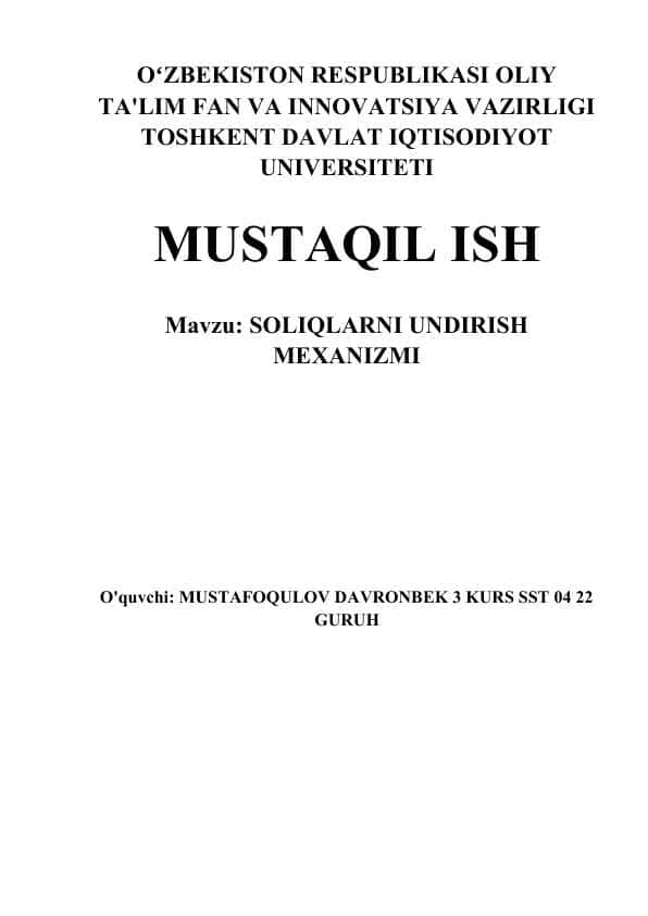 SOLIQLARNI UNDIRISH MEXANIZMI.doc