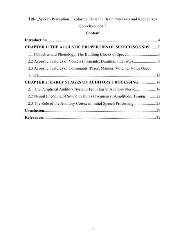Speech Perception Exploring How the Brain Processes and Recognizes Speech soundsSpeech Perception Exploring How the Brain Processes and Recognizes Speech sounds