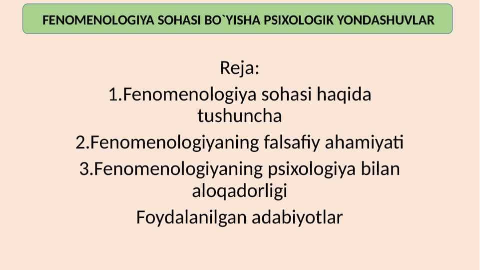 FЕNОMЕNОLОGIYA SОHАSI BO`YISHА PSIХОLОGIK YONDАSHUVLАR 20.pptx