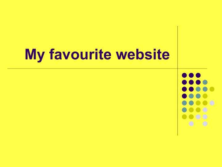My favourite website
