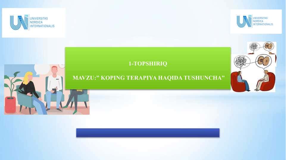 KOPING TERAPIYA HAQIDA TUSHUNCHA