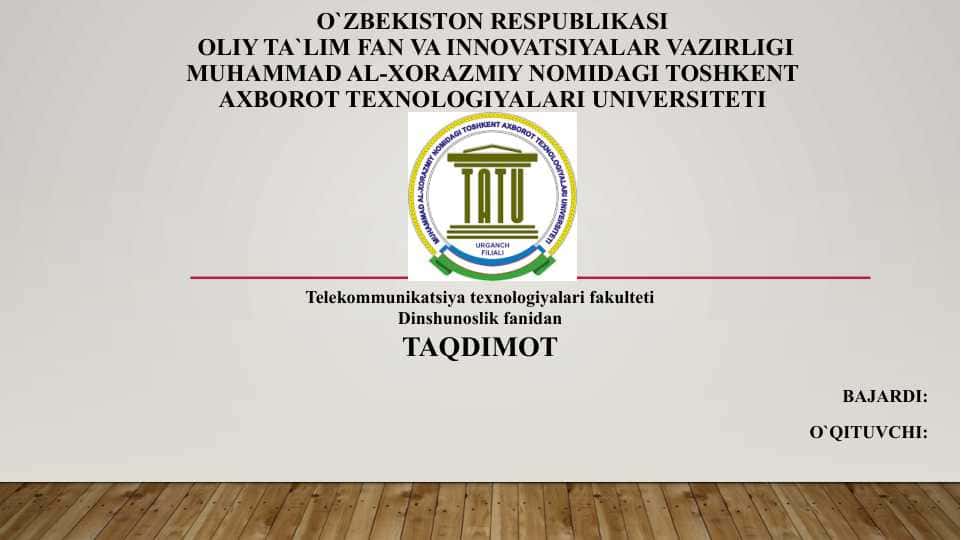 Buxoriy va Termiziyning hadis ilmiga qo`shgan hissasi